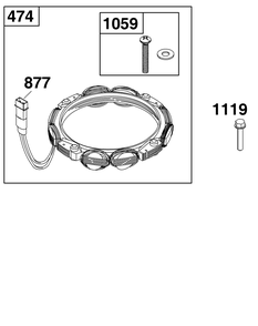 Alternator Group Diagram and Parts List for 21R807-0089-G1 200000 - 399999 Briggs and Stratton Engine